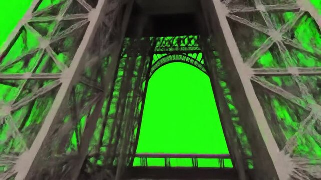 Green screen isolated tower