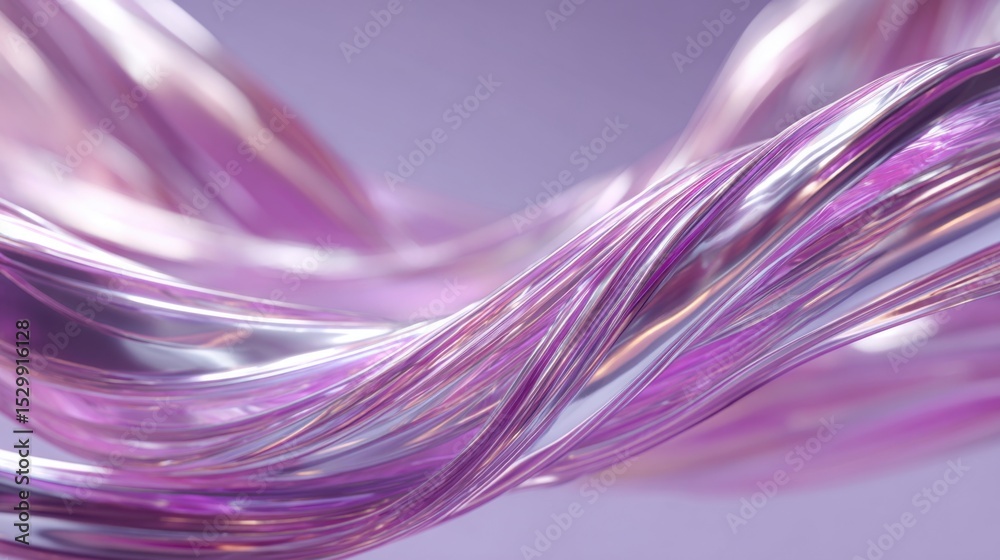 Poster swirling strands of purple and clear material intertwine, creating a captivating visual flow that ev