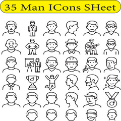Man ICons SHeet