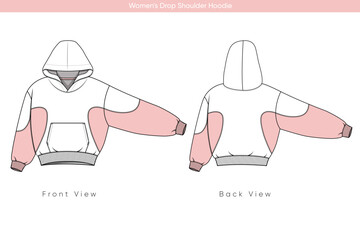 Oversized Drop Shoulder Hoodie