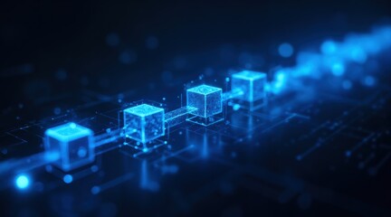 Decentralized digital chain with data particles