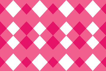 Fototapeta premium Pink and white chevron geometric seamless pattern fabric texture