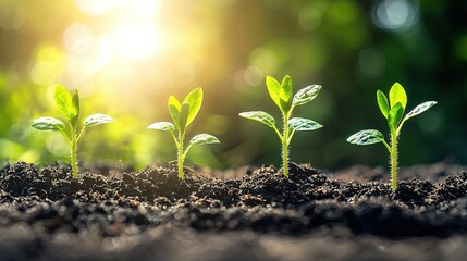 New beginnings sprout from the earth.