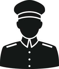 vector illustration of a policeman