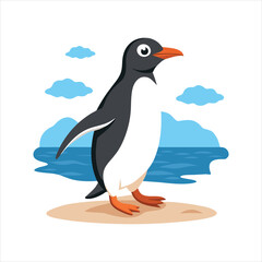  Livingstone Island Penguin Silhouette Artwork