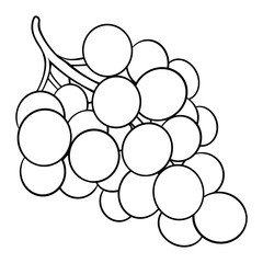 line art drawing illustration of a wine