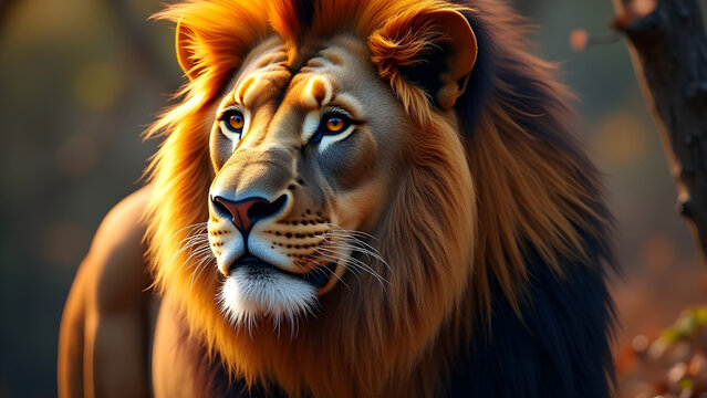 Lion amazing background HD wallpaper