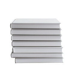 stack of books isolated
