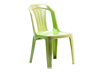 Plastic chair isolated on white background