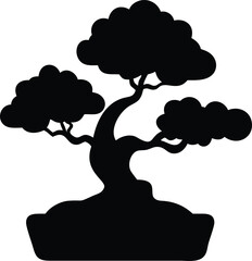 bonsai tree silhouette