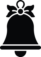 christmas bell silhouette