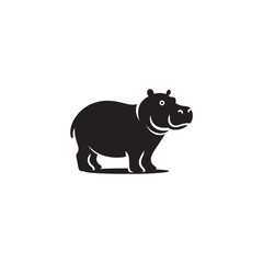 **"Majestic Hippopotamus Vector Silhouette: Bold River Giant in Minimal Design for Safari Themes, Wildlife Prints, Educational Decor, Crafts, Logos, and Creative Art Projects"**
