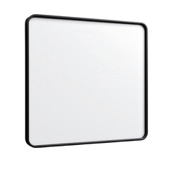 Modern Minimalistic White Frame with Black Edge Suitable for Artwork Display and Creative Interior Design Ideas