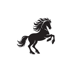 **"Graceful Horse Vector Silhouette: Elegant Equine Pose in Minimalist Design for Equestrian Themes, Farm Decor, Logos, Crafts, Prints, and Western-Inspired Artwork Projects"**
