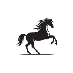 **"Graceful Horse Vector Silhouette: Elegant Equine Pose in Minimalist Design for Equestrian Themes, Farm Decor, Logos, Crafts, Prints, and Western-Inspired Artwork Projects"**
