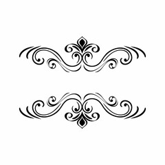 design elements collection elegant symmetrical swirled decor