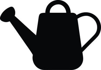 Obraz premium garden watering can silhouette