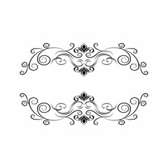 design elements collection elegant symmetrical swirled decor