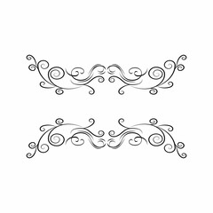 design elements collection elegant symmetrical swirled decor
