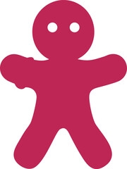 gingerbread man silhouette 