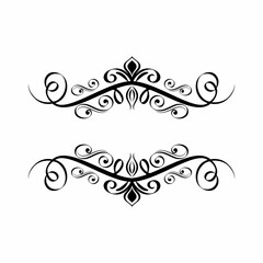 design elements collection elegant symmetrical swirled decor