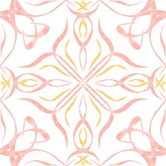 Hand drawn floral seamless pattern.