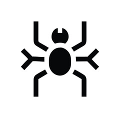 black silver tech spider vector illustration