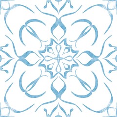 Hand drawn floral seamless pattern.