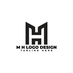H M  Letter Logo For Business And Company Identity