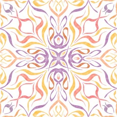 Hand drawn floral seamless pattern.
