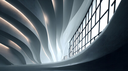 Obraz premium Abstract background architecture lines. modern architecture detail