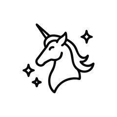 glitter effect unicorn design vector illustration