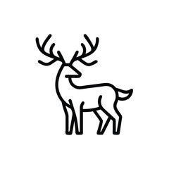 abstract deer antler tree design vector illustration