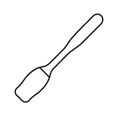 scraper line art on white background