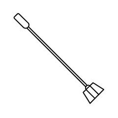 power weeder line art on white background