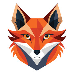 Obraz premium Abstract fox face