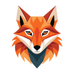 Abstract fox face