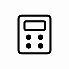calculator math number icon vector sign
