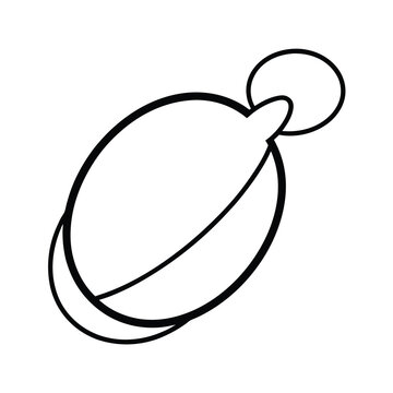 huller line art on white background