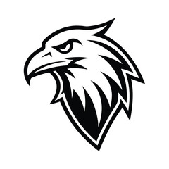 Elegant Eagle Design in Clean Bold Shapes vector illustration