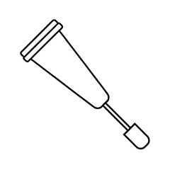 granular applicator line art on white background