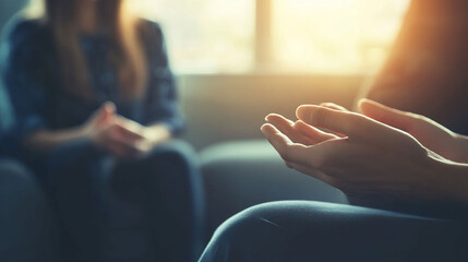 Empathy and Support: Hands in Counseling Session