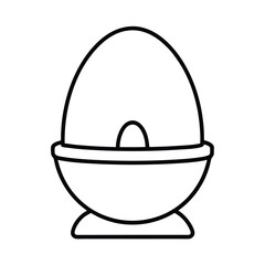 egg incubator line art on white background