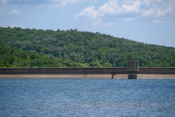 Scenery of Bor Lake (Borsko jezero), an artificial lake in Eastern Serbia near the city of Bor
