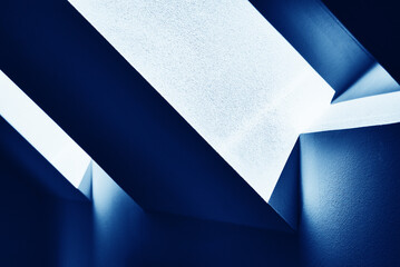 Abstract image of the light passing through the velux window of an apartment