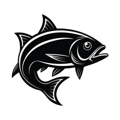 Elegant Fish Design with Subtle Gradients vector illustration