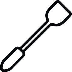 spatula line art silhouette