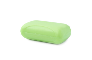 One soap bar isolated on white. Personal hygiene