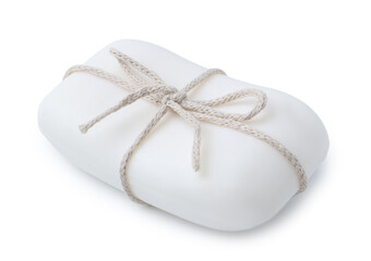 One soap bar isolated on white. Personal hygiene