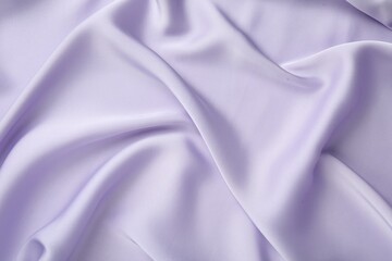 Crumpled violet silk fabric as background, top view